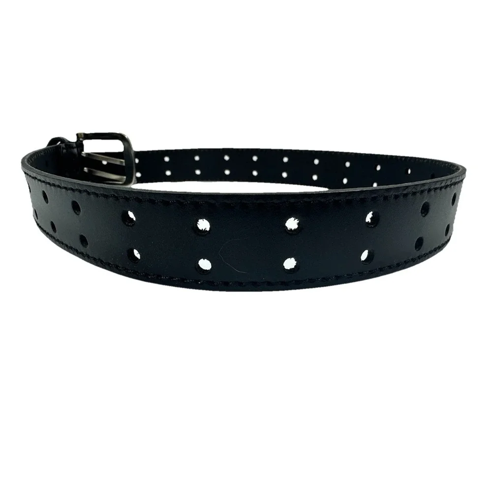 Double Prong Leather Belt S 28